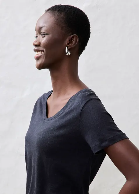 Linnen shirt, valt losjes, bonprix