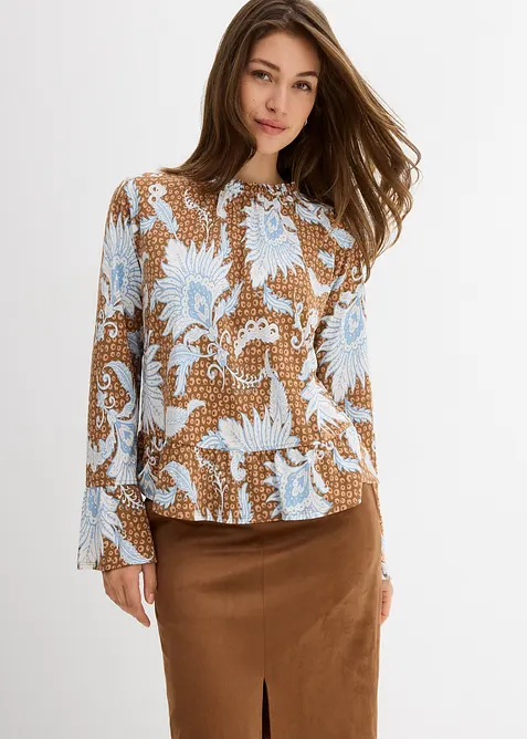 Shirtblouse van een zachte modalmix, bonprix