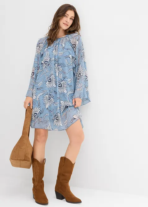 Tuniekjurk van gestructureerde chiffon, bonprix