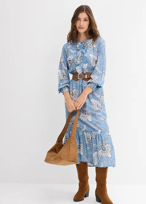 Maxi jurk in een soepele viscosemix, bonprix