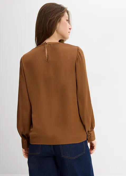 Blouse van elegant satijn, bonprix