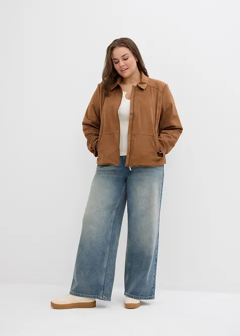 Jas van imitatiesuède, bonprix