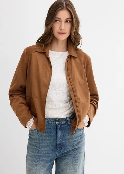 Jas van imitatiesuède, bonprix