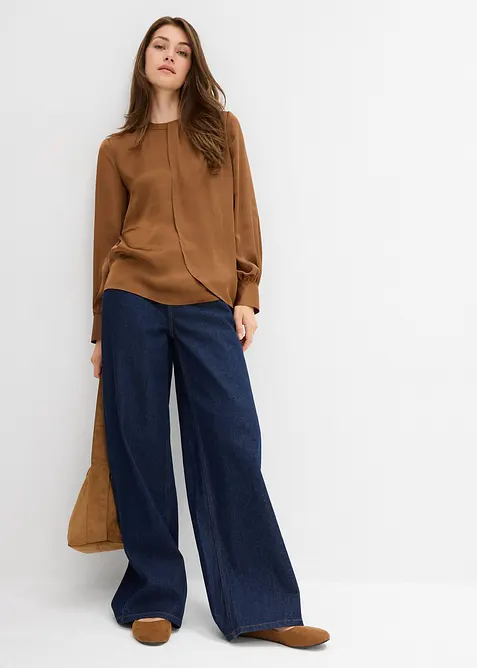 Blouse van elegant satijn, bonprix