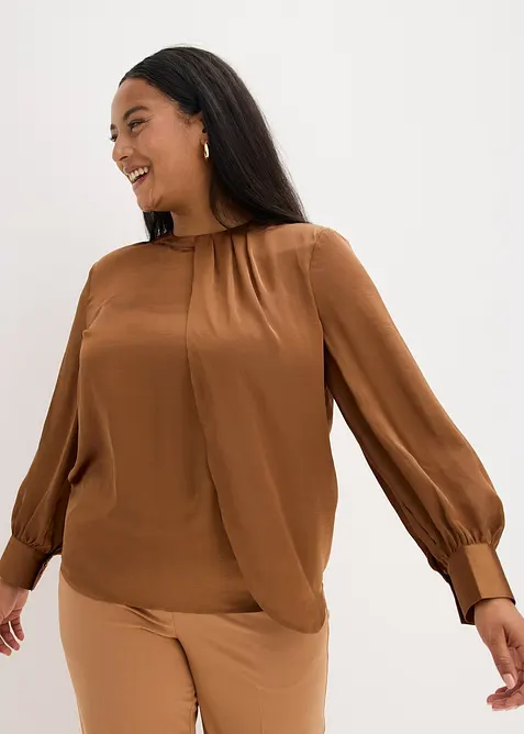 Blouse van elegant satijn, bonprix