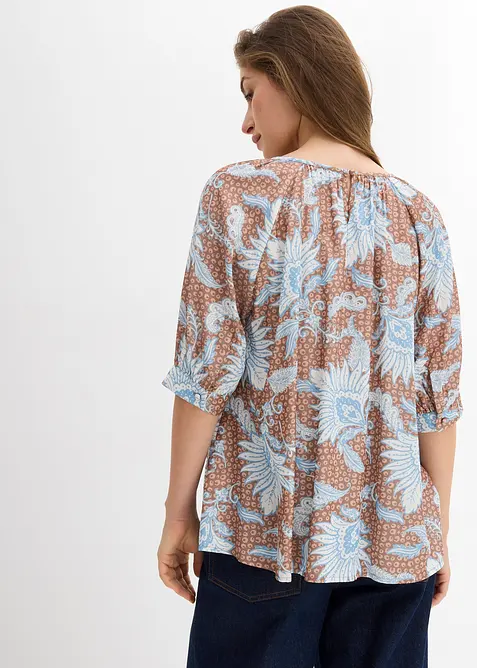 Blouse in een fijne viscosemix, bonprix