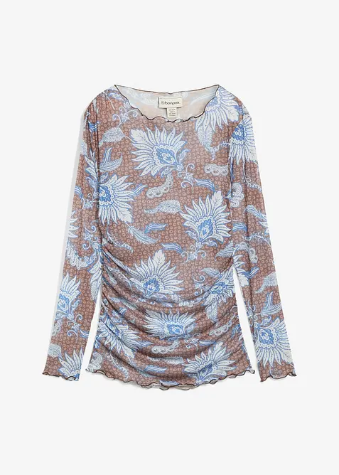 Longsleeve van fijne mesh, bonprix