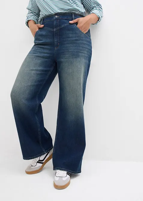 Straight jeans, high waist, bonprix