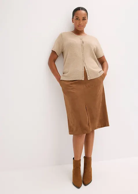 Kokerrok van imitatiesuède, bonprix