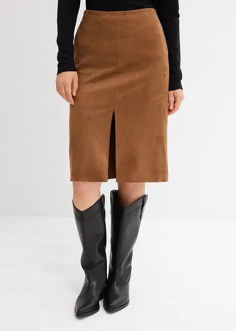 Kokerrok van imitatiesuède, bonprix