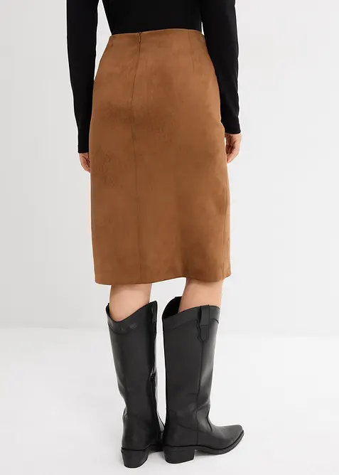 Kokerrok van imitatiesuède, bonprix
