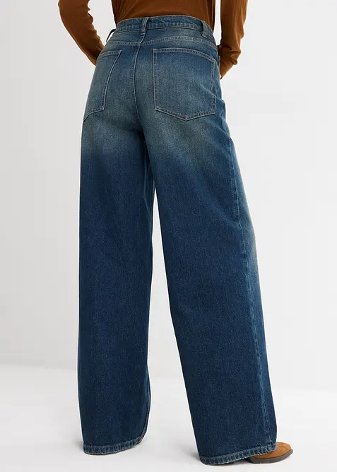 Wide leg jeans, high waist, bonprix