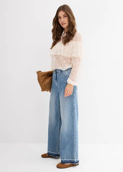 Kanten blouse, bonprix