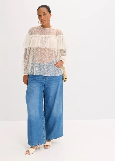 Kanten blouse, bonprix