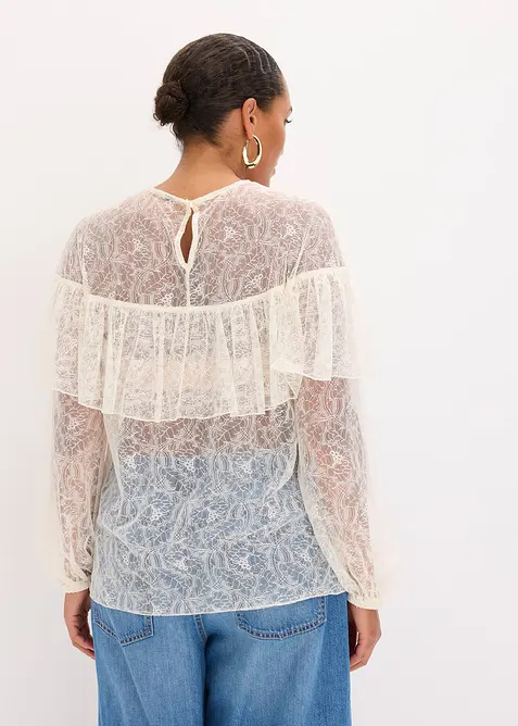 Kanten blouse, bonprix