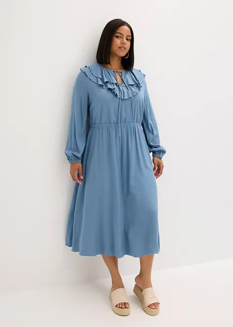 Maxi jurk van soepele viscose, bonprix