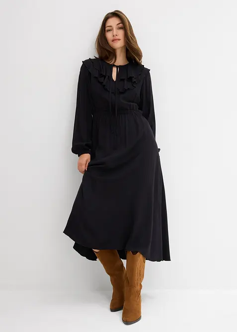 Maxi jurk van soepele viscose, bonprix