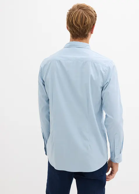 Stretch overhemd met lange mouwen, regular fit, bonprix