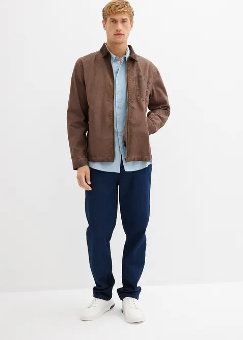 Stretch overhemd met lange mouwen, regular fit, bonprix