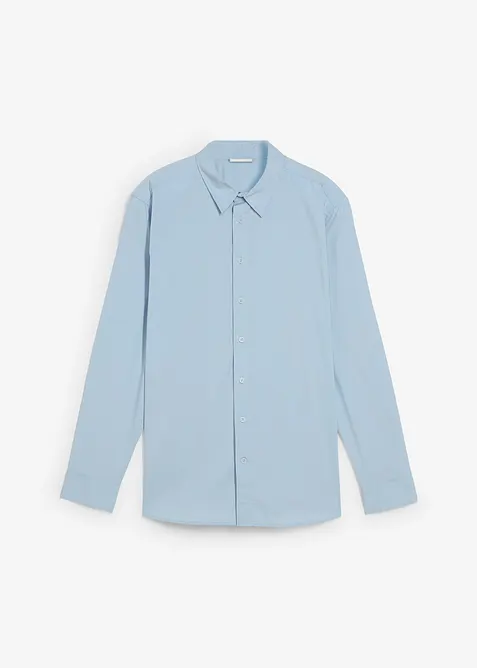 Stretch overhemd met lange mouwen, regular fit, bonprix