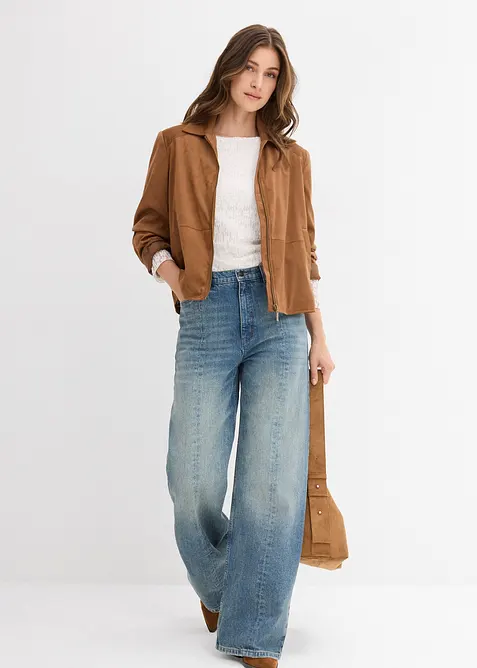 Jas van imitatiesuède, bonprix