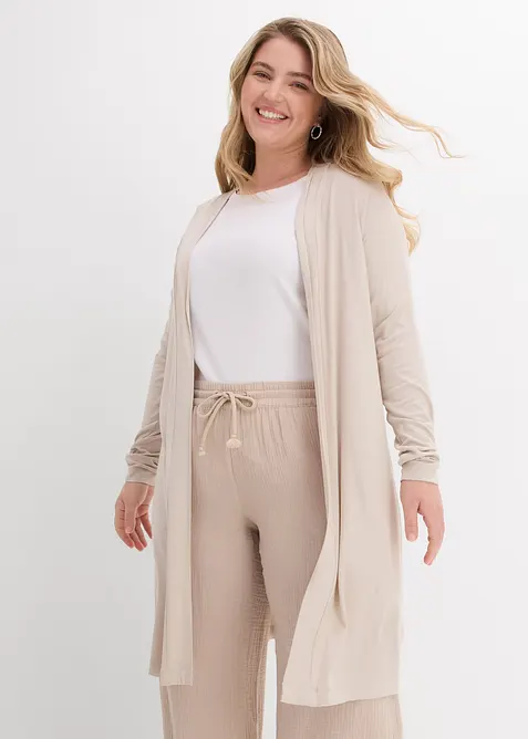 Lang shirtvest van zachte viscose, bonprix