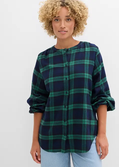 Flanellen blouse van puur katoen, bonprix