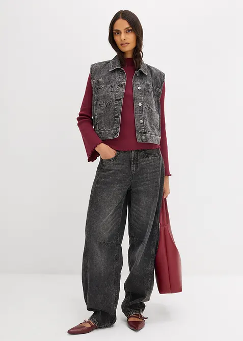 Geribd shirt van puur katoen, bonprix