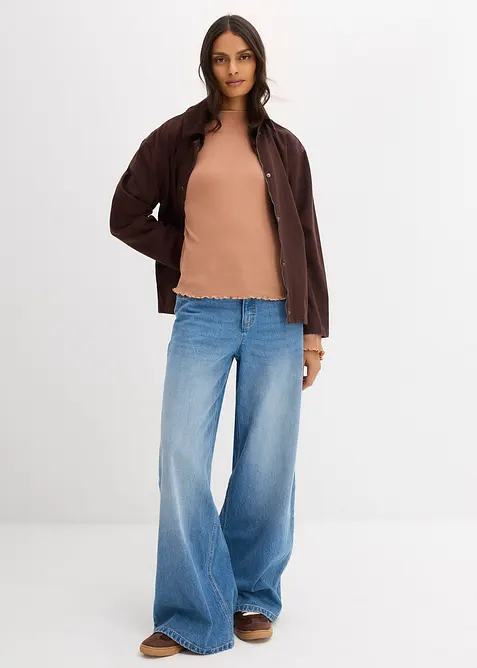 Geribd shirt van puur katoen, bonprix