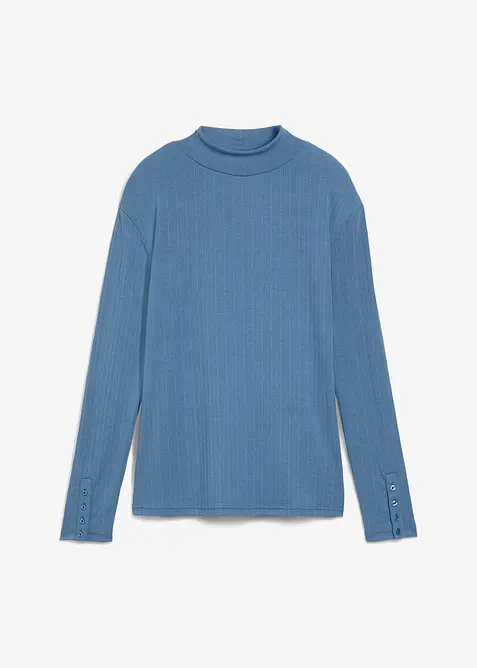 Longsleeve van geribd materiaal, bonprix