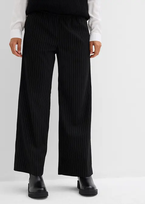 Palazzo broek in wollen look, bonprix