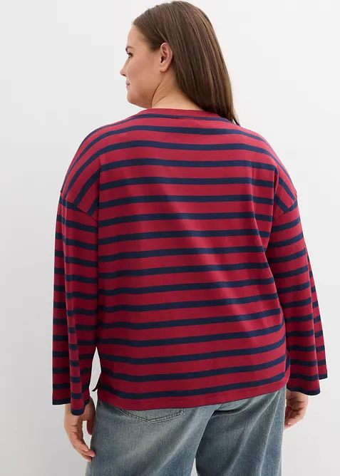 Gestreept shirt van puur biologisch katoen, bonprix