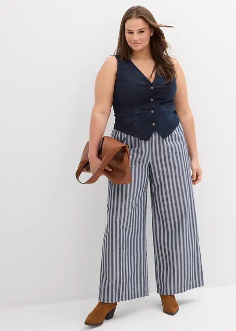 Palazzo broek van katoen, bonprix