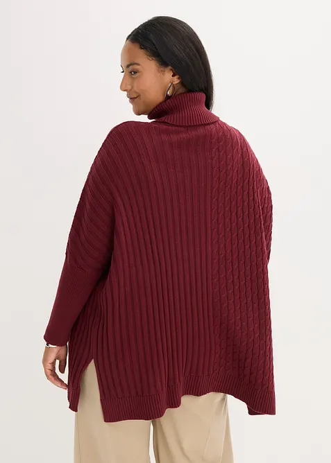 Oversized poncho trui, bonprix