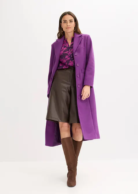 Chiffon blouse met smokwerk, bonprix