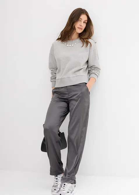 Oversized sweater van katoen, bonprix