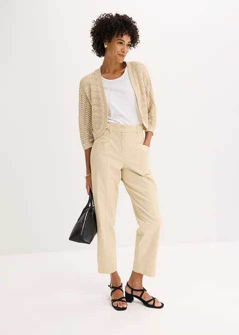 Bolero in gehaakte look, halflange mouw, bonprix