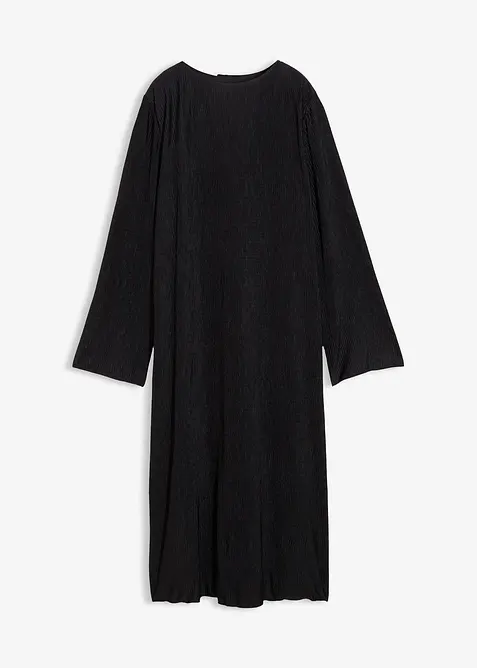 Midi jurk van gestructureerde crinkle, bonprix