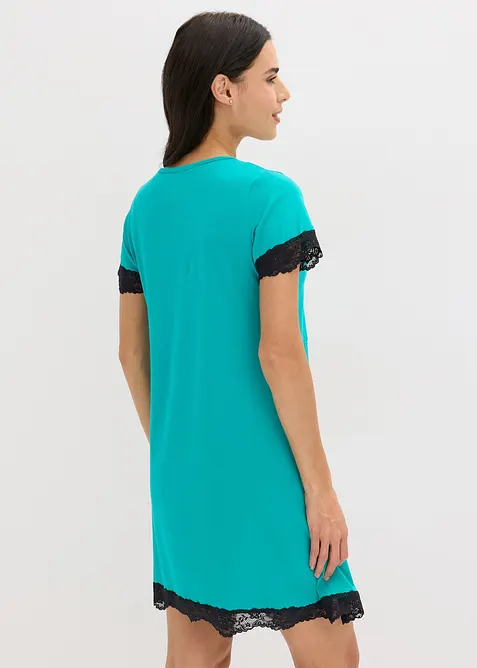 Kort nachthemd met delicate kant, bonprix