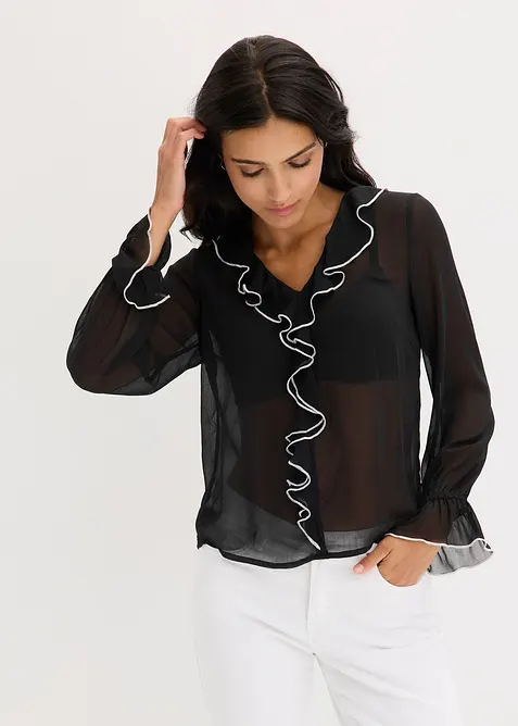 Blouse van chiffon, bonprix