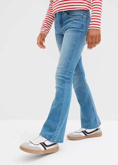 Flared jeans mid waist, bonprix