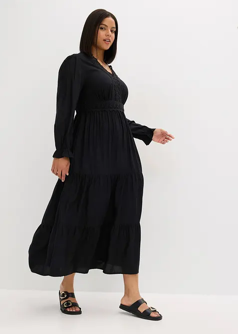 Maxi jurk van viscose, bonprix