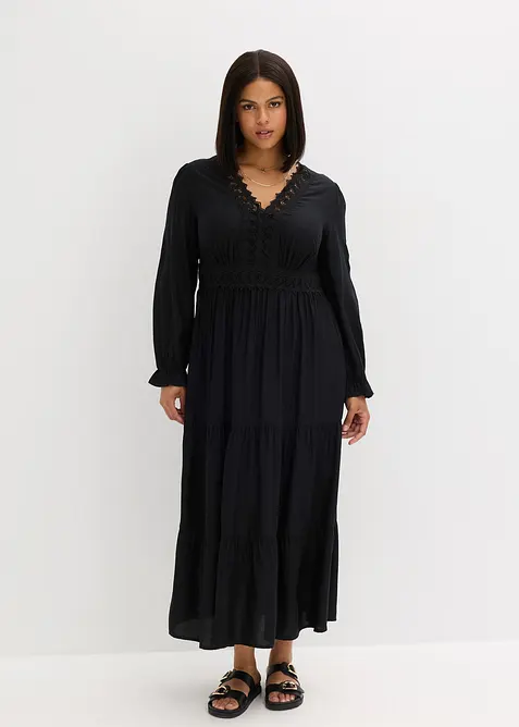 Maxi jurk van viscose, bonprix