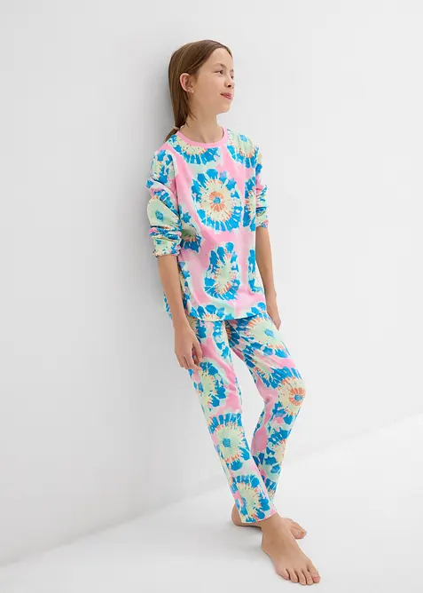 Pyjama + shortama met biologisch katoen (4-dlg. set), bonprix