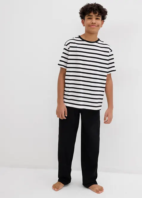 Pyjama + shortama met biologisch katoen (4-dlg. set), bonprix