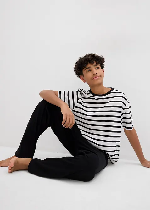 Pyjama + shortama met biologisch katoen (4-dlg. set), bonprix