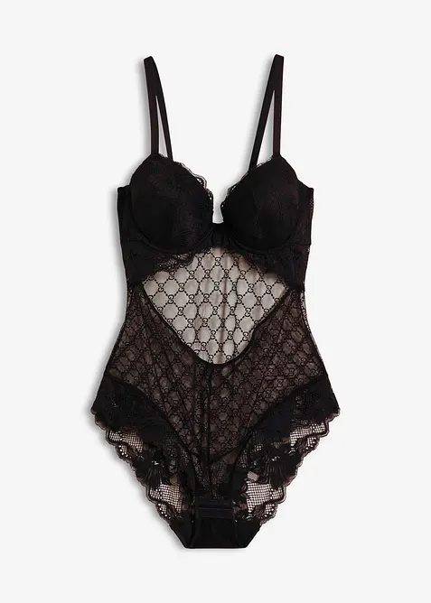 Body met decoratieve mesh, bonprix