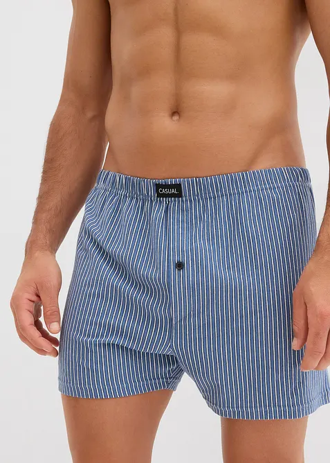 Wijde jersey boxershort met katoen (set van 3), bonprix