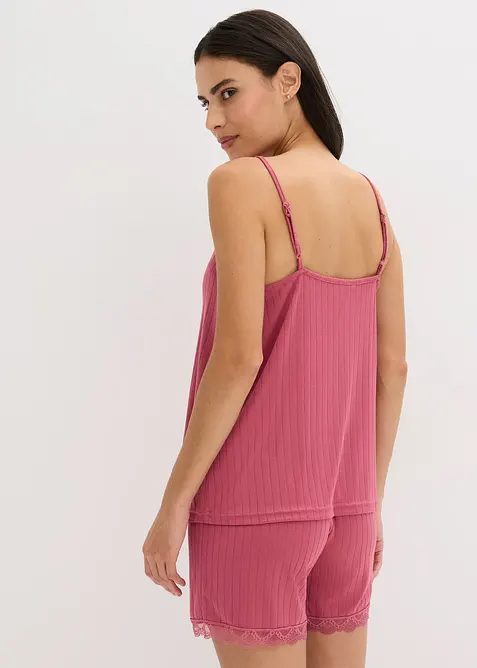 Shortama van zachte pointelle-jersey, bonprix