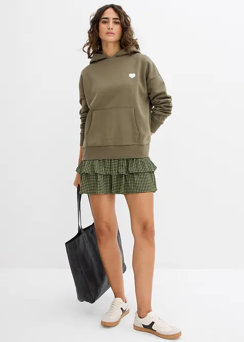 Oversized hoodie in een zachte katoenmix, bonprix